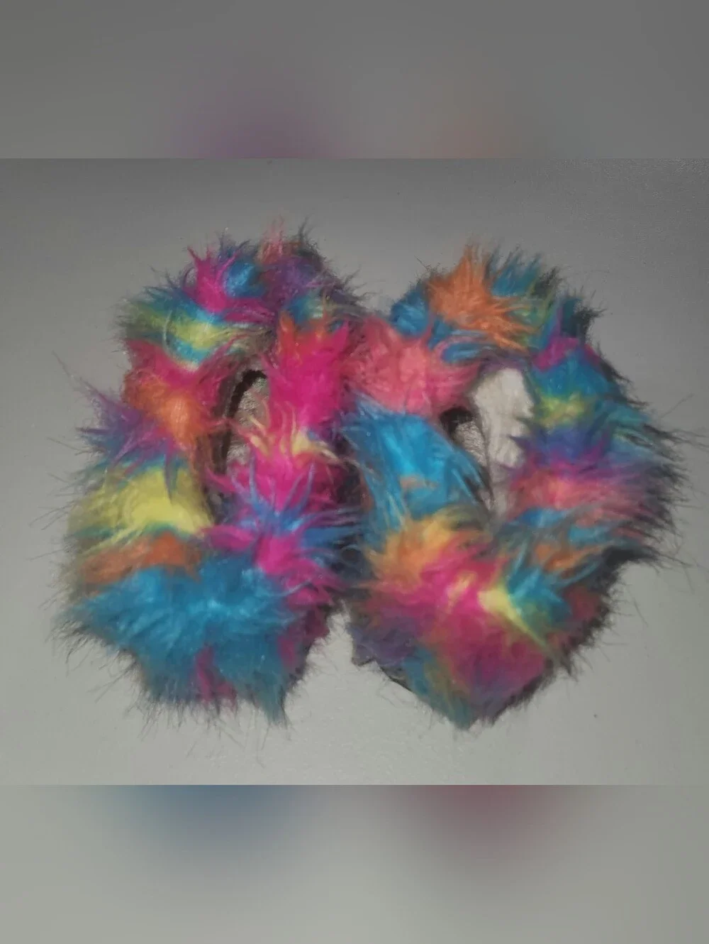 Toddler Girls Multicolor Faux Fur Booties Size 13 Toddler
